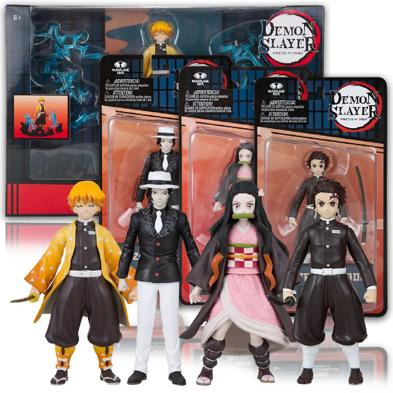 Mattel DC Multiverse Action Figures​ Demon Slayer Wave 1 Bundle (4 Figures) 5" Inch Scale Action Figures - McFarlane Toys