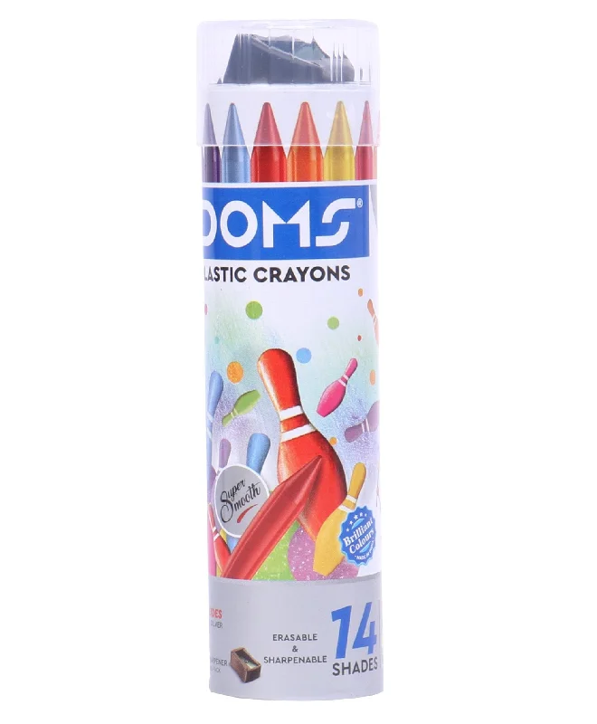 Glitter art supplies for adding shine to paintings and crafts​ Doms Plastic Crayons