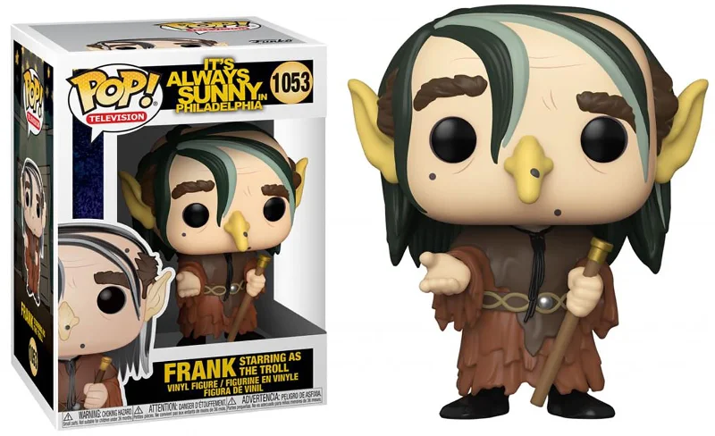 Super Mario Bros. Mario and Luigi Action Figures​ It's Always Sunny in Philadelphia POP Vinyl Figure | Frank as Troll