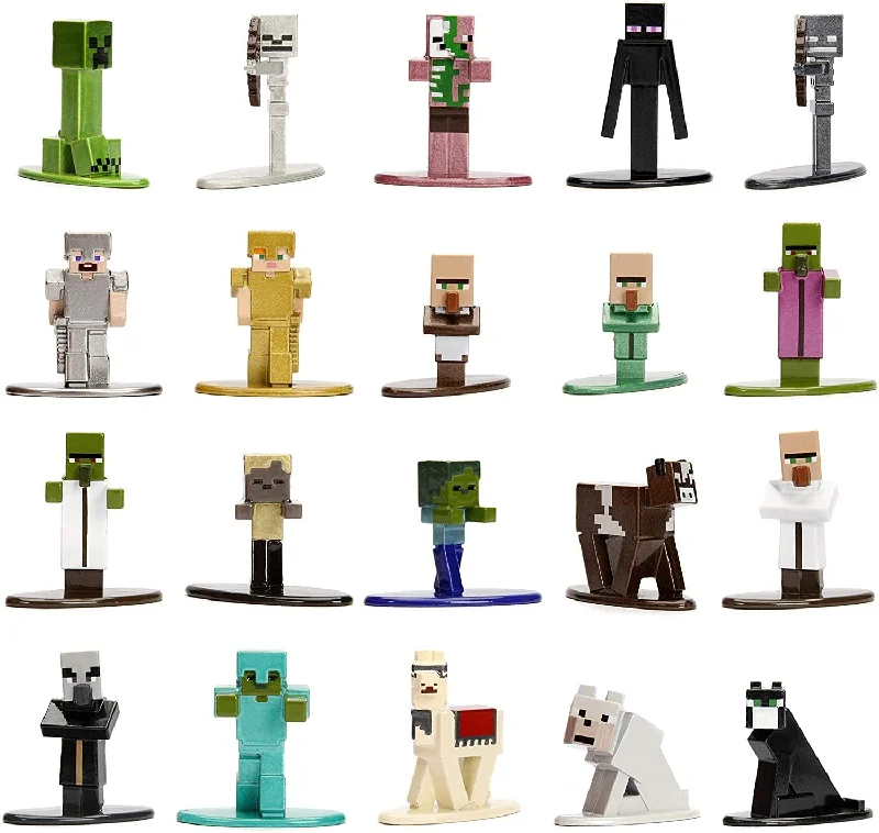 Devil May Cry Dante Action Figures​ Minecraft Nano Metalfigs 20 Pack Wave 1 | 1.65 Inch Die-Cast Metal Figures