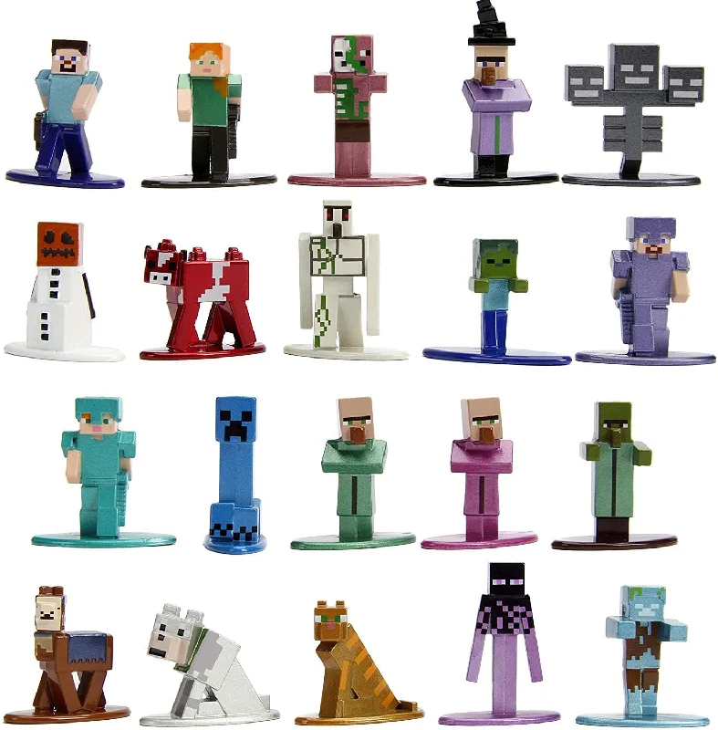 Kingdom Hearts Sora and Donald Duck Action Figures Minecraft Nano Metalfigs 20 Pack Wave 2 | 1.65 Inch Die-Cast Metal Figures Kingdom Hearts Sora and Donald Duck Action Figures Minecraft Nano Metalfigs 20 Pack Wave 2 | 1.65 Inch Die-Cast Metal Figures