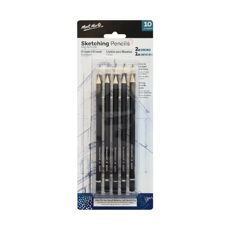 Weaving art supplies for creating woven wall hangings​ Mont Marte Sketching Pencils Set of 10*