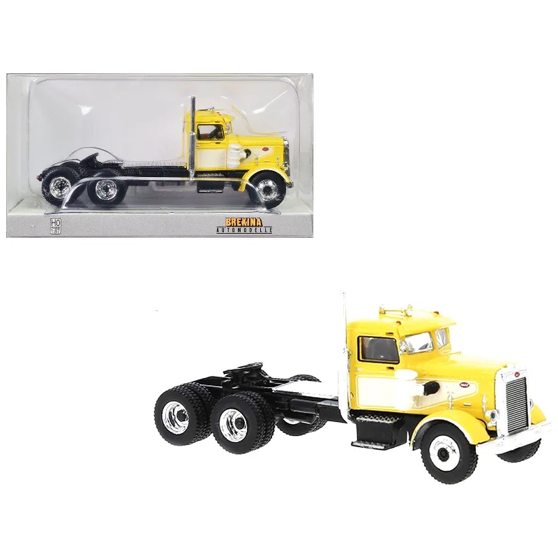 Greek - temple model toys for classical - history learning​ 1955 Peterbilt 281 Truck Tractor Yellow and White 1/87 (HO) Scale Model Car by Brekina