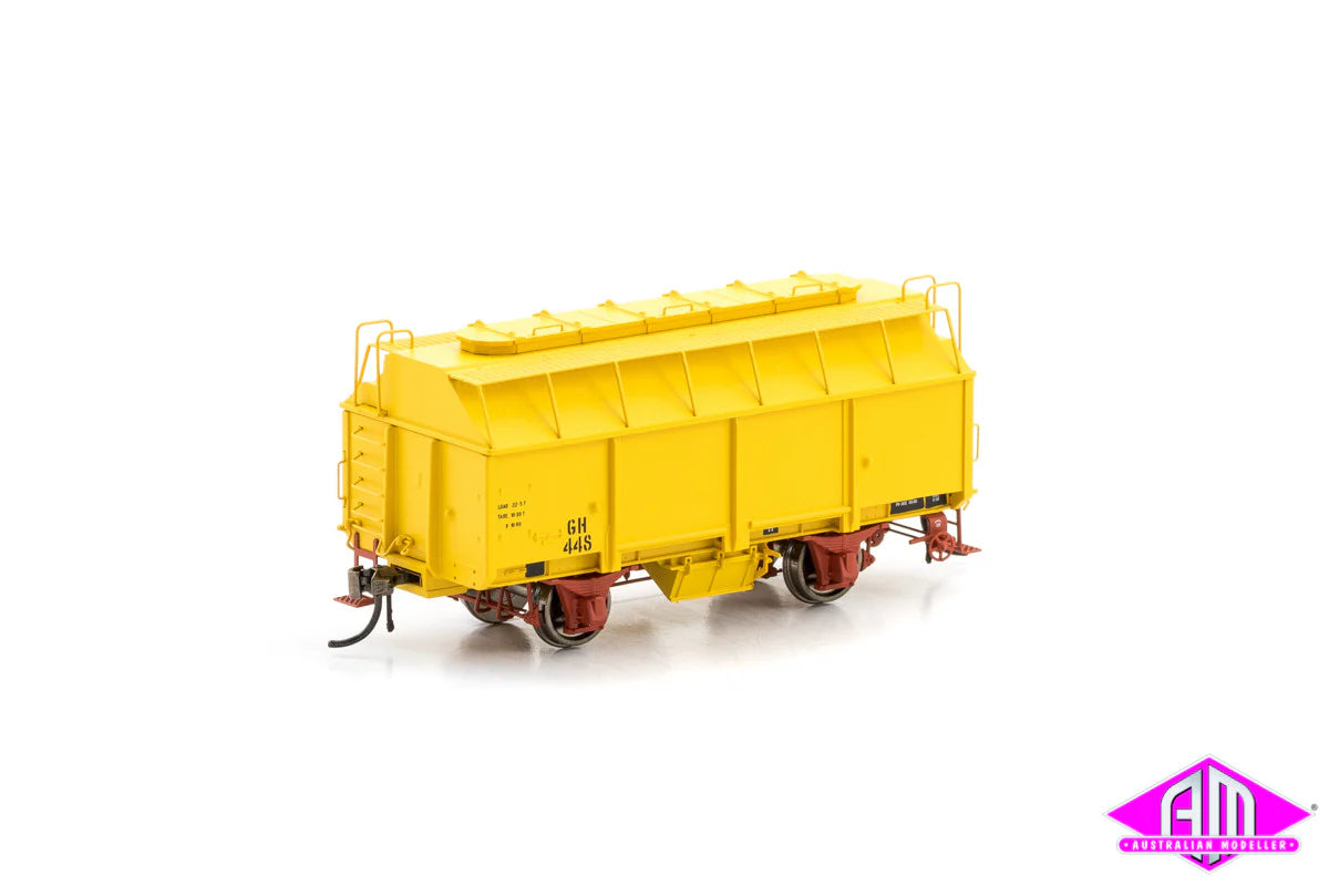 Pet - store model toys for pet - lovers' play​ GH Grain Wagon with 3 Roof Hatches, Hansa Yellow, 6 Car Pack VFW-80