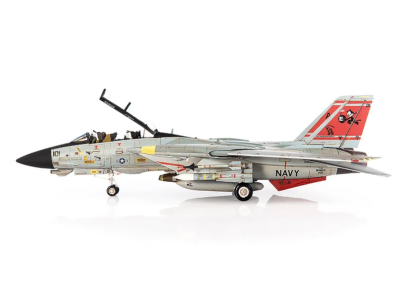 Train set model toys with realistic track layouts for kids​ Grumman F-14D Tomcat Fighter Aircraft "VF-31 Tomcatters USS Theodore Roosevelt The Last Flight" (2006) United States Navy 1/72 Diecast Model by JC Wings
