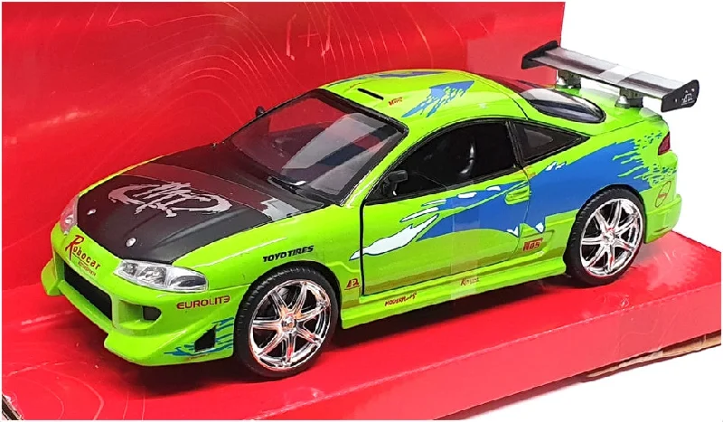 Electric cars with long - range battery for daily commute​ Jada 1/24 Scale 97603 - Brian's Mitsubishi Eclipse Fast & Furious - Green