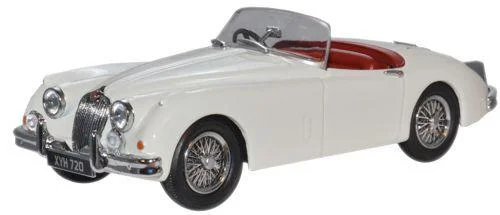 RC cars with off - road capabilities for rough terrains​ Oxford Diecast Old English White Jaguar XK150 Roadster - 1:43 Scale