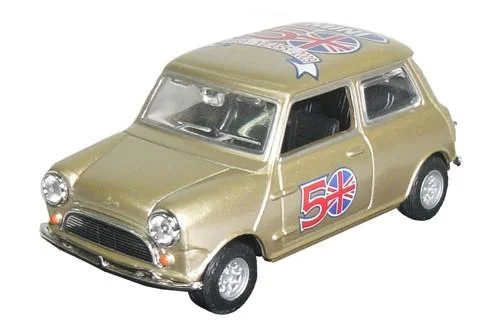 Minivans with sliding doors for easy passenger access​ Oxford Diecast Mini 50th Anniversary - 1:43 Scale