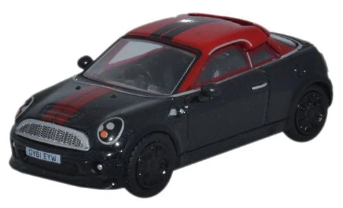 Electric bicycles with pedal - assist for added power​ Oxford Diecast Mini Coupe Midnight Black/Red - 1:76 Scale
