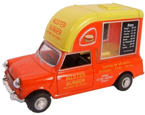 Railroad signals for safe train movement​ Oxford Diecast Mister Burger - 1:43 Scale