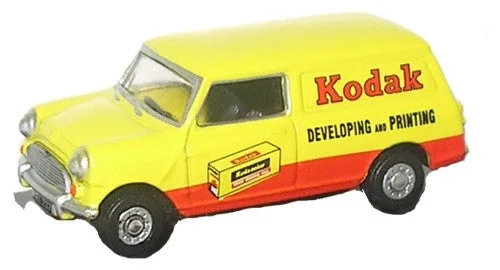 Electric trains reducing environmental impact​ Oxford Diecast Mini Van Kodak - 1:76 Scale