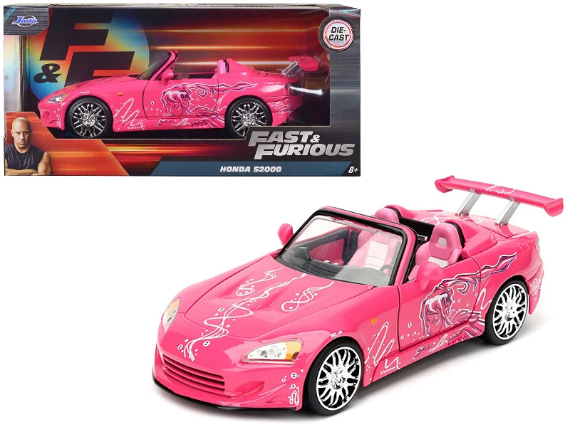 Arctic - expedition model toys for polar - region study Suki's 2001 Honda S2000 Convertible Pink with Graphics "Fast & Furious" Movie 1/24 Diecast Model Car by Jada Arctic - expedition model toys for polar - region study Suki's 2001 Honda S2000 Convertible Pink with Graphics "Fast & Furious" Movie 1/24 Diecast Model Car by Jada