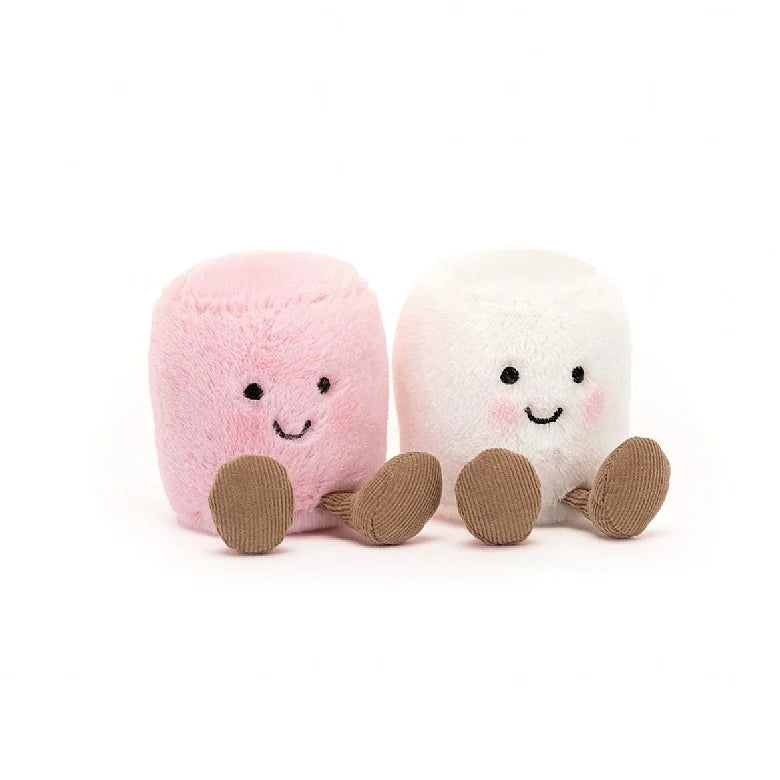 Plush toys for photographers with camera - lens - shaped features Amuseable Pink and White Marshmallows Plush toys for photographers with camera - lens - shaped features Amuseable Pink and White Marshmallows