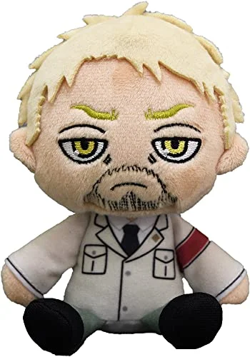Plush toys for police officers with police - car - or badge - shaped accessories Attack on Titan Tenori Plushie Reiner Plush toys for police officers with police - car - or badge - shaped accessories Attack on Titan Tenori Plushie Reiner
