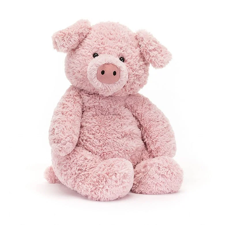 Plush toys for fishermen with fish - net - or fishing - rod - shaped accessories​ Barnabus Pig Huge