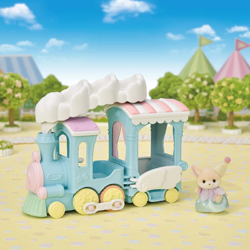 Plush toys with built - in lullabies for bedtime Calico Critters Cloud Rainbow Train Plush toys with built - in lullabies for bedtime Calico Critters Cloud Rainbow Train
