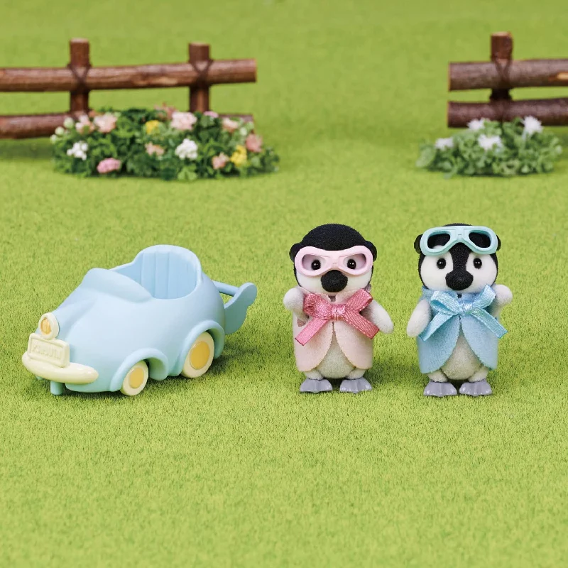 Custom - made plush toys with personalized embroidery Calico Critters Penguin Babies Ride N' Play Custom - made plush toys with personalized embroidery Calico Critters Penguin Babies Ride N' Play