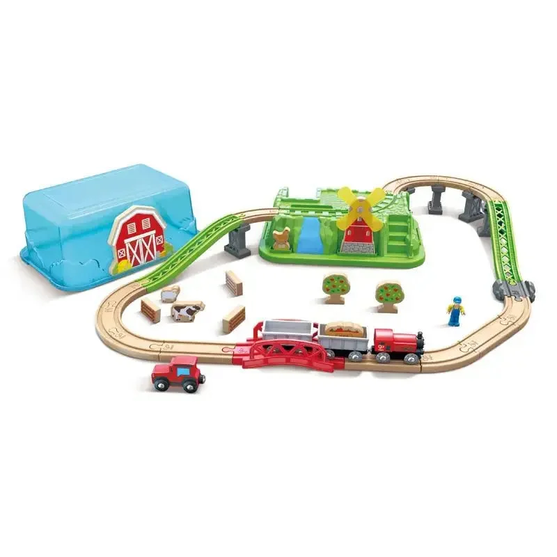Superhero - inspired puzzles for comic - loving kids​ Hape Countryside Train Bucket Set