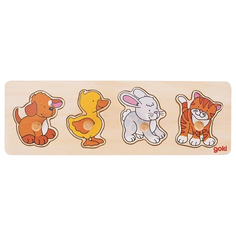 Puzzle - shaped key holders for organization​ Goki Puzzle - Animal
