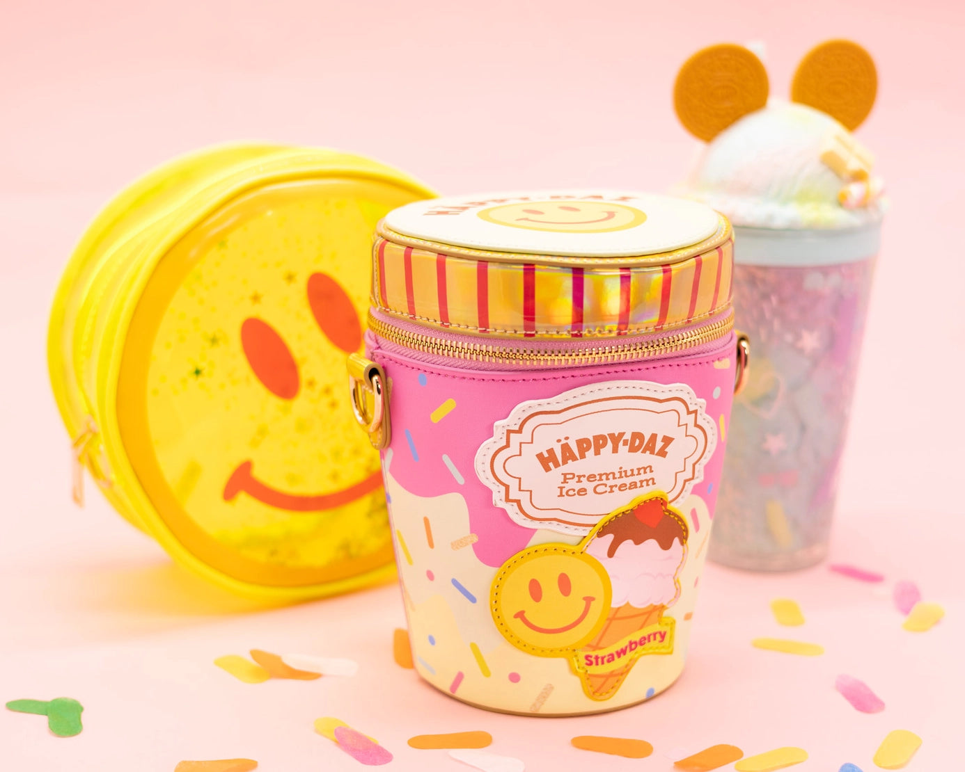 Plush toys for runners in running - gear - inspired looks Happy Daz Ice Cream Tub Handbag - Strawberry Plush toys for runners in running - gear - inspired looks Happy Daz Ice Cream Tub Handbag - Strawberry