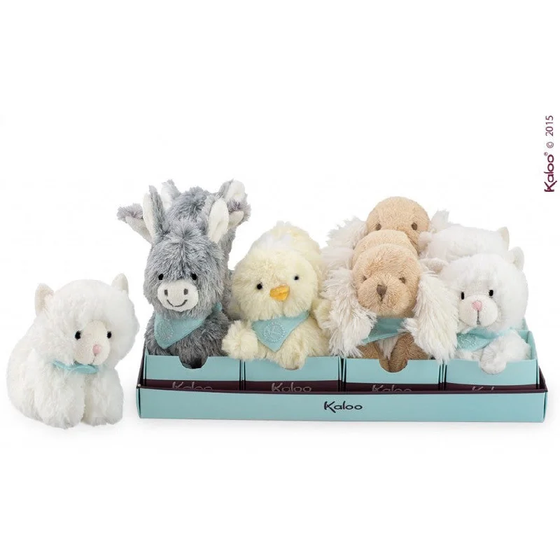 Plush toys for carpenters with wood - grain - textured designs​ Kaloo Les Amis Mini