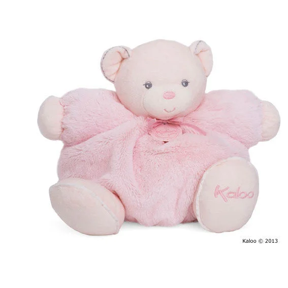 Beach - themed plush toys with seashell details​ Kaloo Perle Large Pink Chubby Bear
