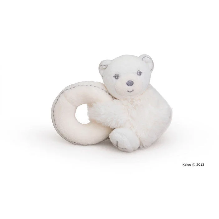 Pirate - themed plush toys with eye patches and hats​ Kaloo Perle Mini Bear Cream Rattle