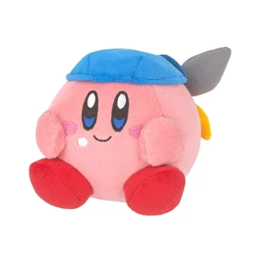 Plush toys for fishermen with fish - net - or fishing - rod - shaped accessories​ Kirby's Dream Buffet KGF-03 Mini Plush Bandana Waddle Dee