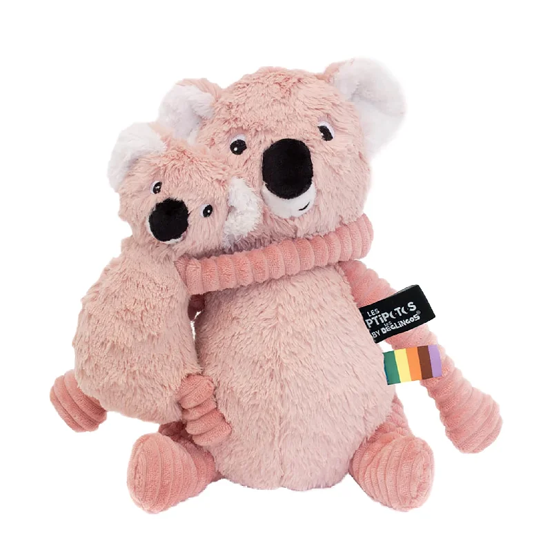 Plush toys for long - distance relationships as a keepsake Les Deglingos Ptipotos Trankilou the Koala Plush | Pink Plush toys for long - distance relationships as a keepsake Les Deglingos Ptipotos Trankilou the Koala Plush | Pink