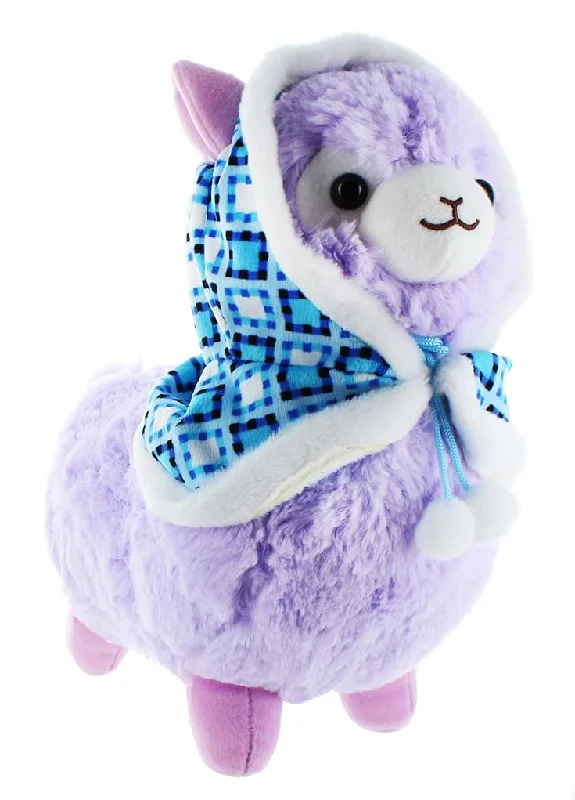 Plush toys for teachers with apple - or blackboard - shaped accents Llama with Hood 12" Plush, Purple Plush toys for teachers with apple - or blackboard - shaped accents Llama with Hood 12" Plush, Purple