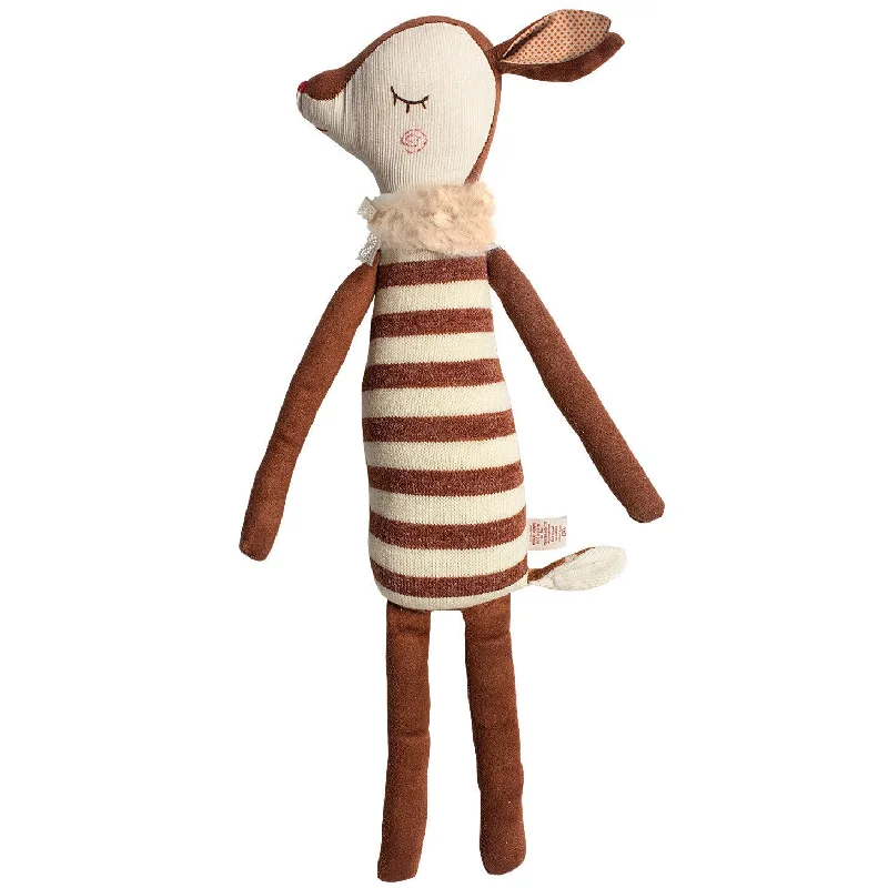 Miniature plush toys for keychain attachments​ Maileg Medium Bambi Sleepy Wakey