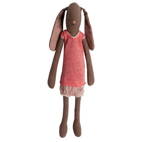 Plush toys for plumbers with wrench - or pipe - shaped features Maileg Medium Brown Bunny Girl Plush toys for plumbers with wrench - or pipe - shaped features Maileg Medium Brown Bunny Girl