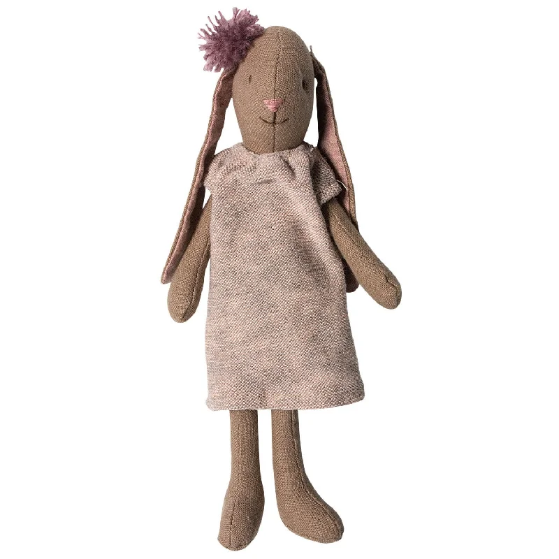Plush toys for fashionistas in trendy outfits​ Maileg Mini Brown Marie Bunny