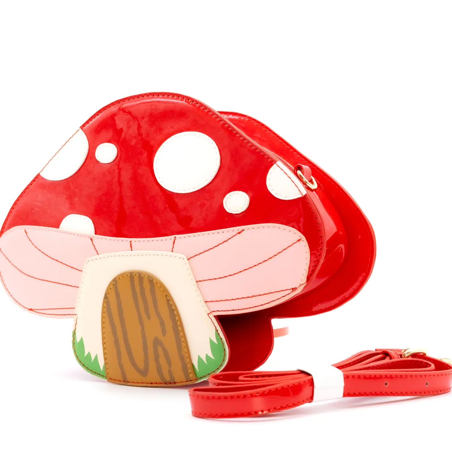 Farm animal plush toys for rural - themed nurseries​ Mushroom House Handbag