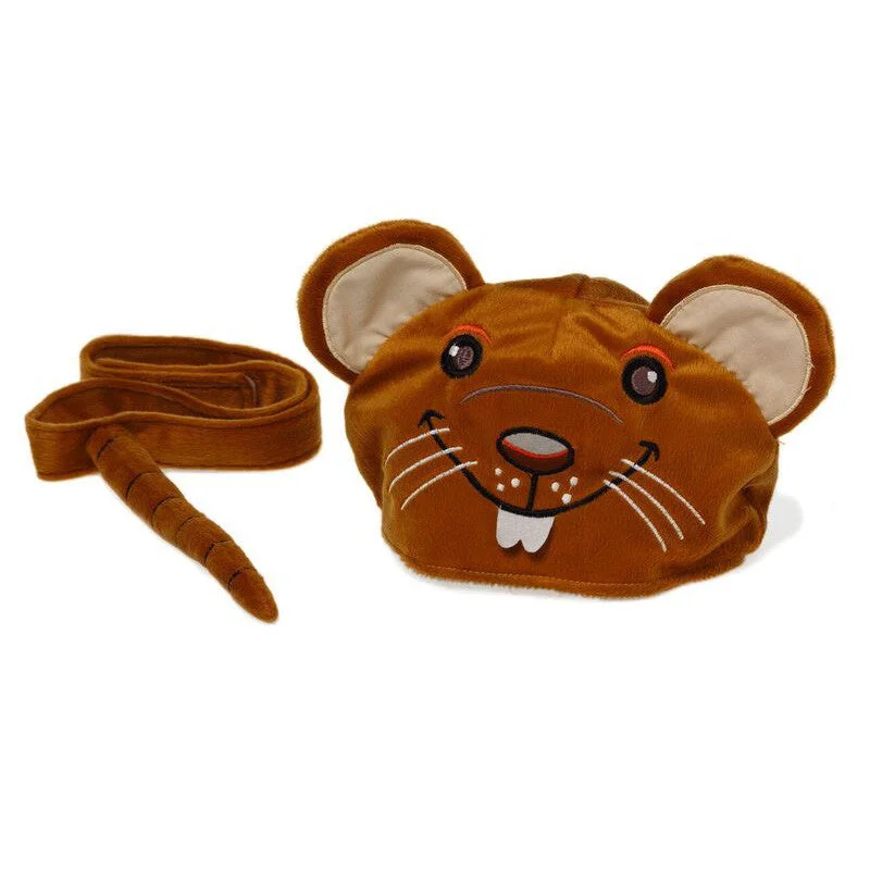 Musical plush toys that play different tunes​ Oskar and Ellen Fun Animal Hat Rat