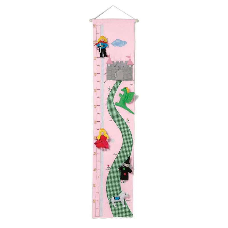 Disney - themed plush toys for little princess fans​ Oskar and Ellen Height Chart Pink Background
