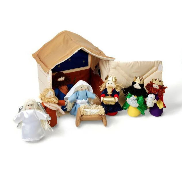Plush toys for meditation practitioners with calming colors Oskar and Ellen Nativity Set Plush toys for meditation practitioners with calming colors Oskar and Ellen Nativity Set