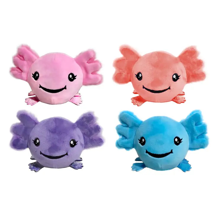 Plush toys for tea lovers with teapot or teacup designs​ PBJ's Lottie the Axolotl