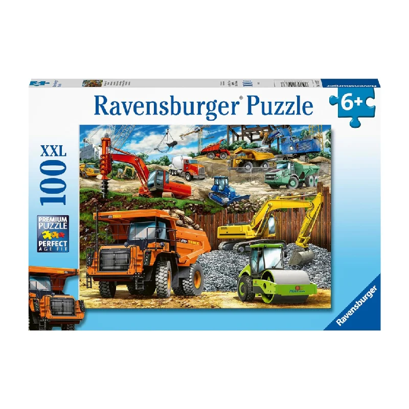 Puzzle - based learning tools for classrooms​ Ravensburger Construction Vehicles Puzzle 100pc
