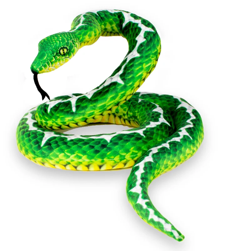 Plush toys for mountain climbers in mountain - shaped forms Real Planet Tree Python Green/White 118 Inch Realistic Soft Plush Plush toys for mountain climbers in mountain - shaped forms Real Planet Tree Python Green/White 118 Inch Realistic Soft Plush