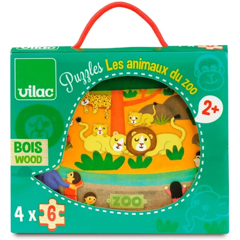 Puzzle - shaped candles for decorative purposes​ Vilac Puzzle Zoo 4x6 Pieces